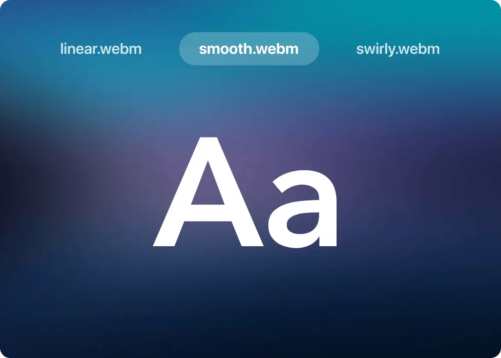 Gradient selector shot
